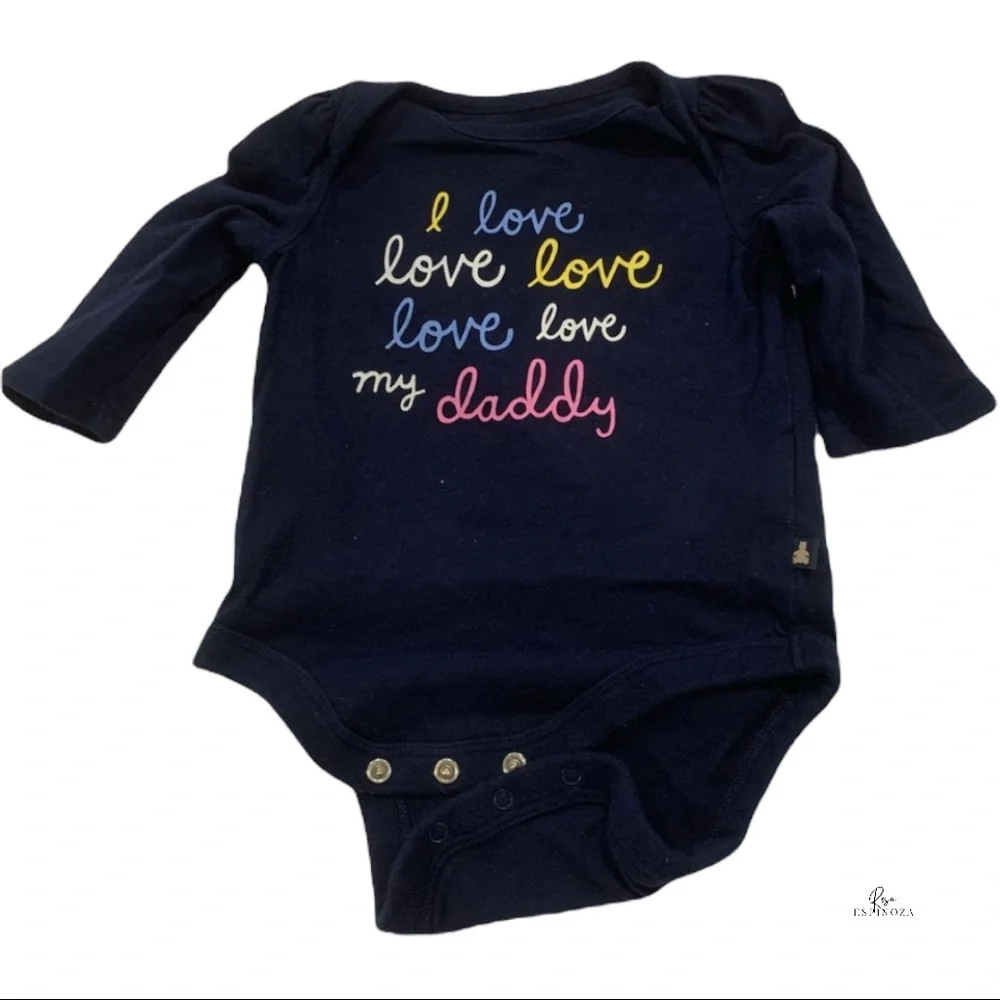 Gap onesie love my daddy 3-6 m